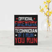 米国のパイロテクニシャン パロディTシャツ 4th of July カード (黄色い花)