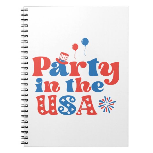 米国のパーティー ノートブック (正面)