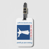 米国のフランシスコ会の荷物のラベル ラゲッジタグ (正面縦)