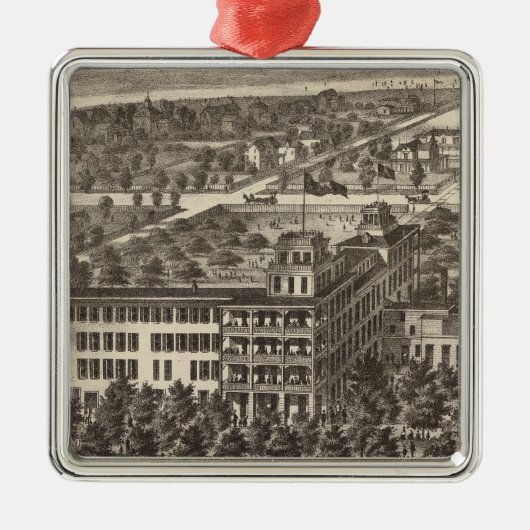 米国のホテル、アトランティック・シティ、NJ メタルオーナメント (正面)