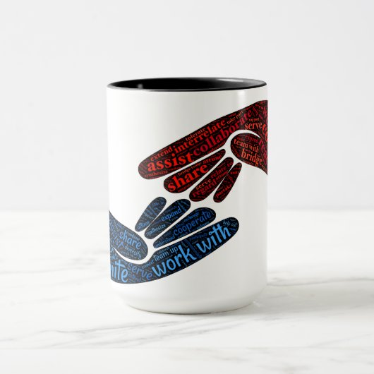 米国のマグを結合して下さい マグカップ (中央)