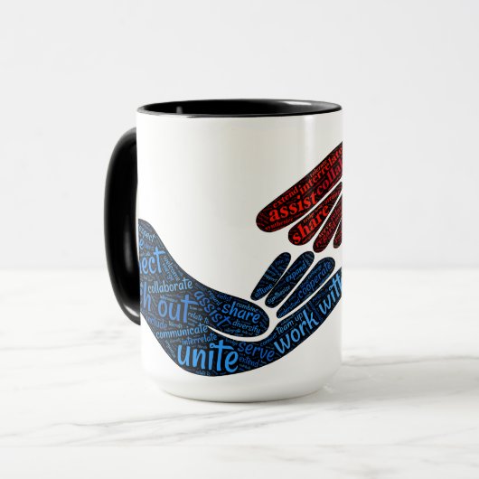 米国のマグを結合して下さい マグカップ (正面左)