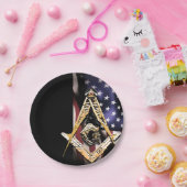 米国のマソニック·マインズ(黄色) ペーパープレート (パーティー)