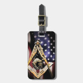 米国のマソニック·マインズ（黄色） ラゲッジタグ (正面縦)