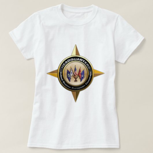 米国のヨーロッパ人命令 Tシャツ (デザイン正面)