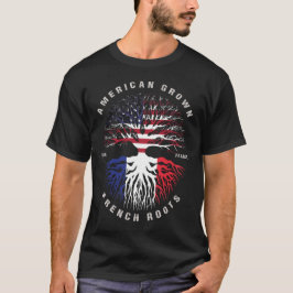 米国のルーツフランスのフランス国旗 Tシャツ