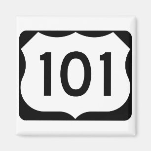 米国のルート101の印 マグネット