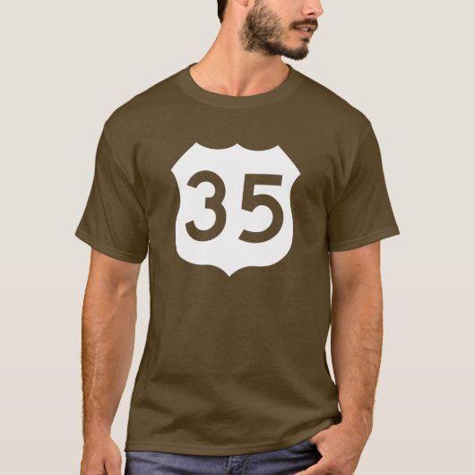 米国のルート35の印 Tシャツ (正面)