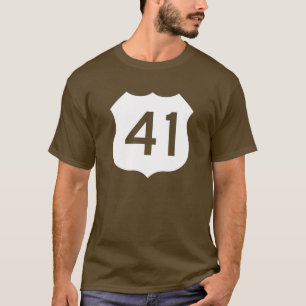 米国のルート41の印 Tシャツ