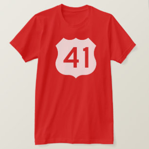米国のルート41の印 Tシャツ