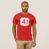 米国のルート41の印 Tシャツ (正面フル)