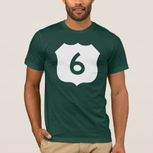 米国のルート6の印 Tシャツ