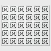 米国のルート61の印 ラッピングペーパー (フラット)