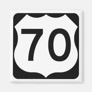 米国のルート70の印 マグネット