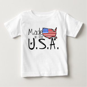 米国のワイシャツで作られる ベビーTシャツ