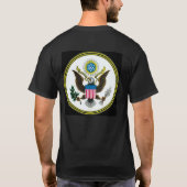 米国のワイシャツの米国の旗及び素晴らしいシール Tシャツ (裏面)