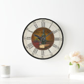 米国のワインの時計 ラージ壁時計 (ホーム)