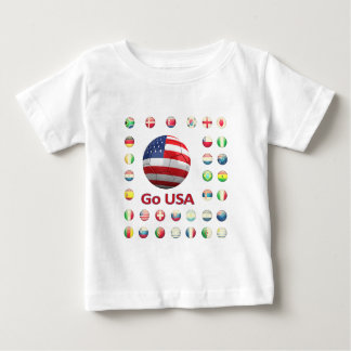米国のワールドカップ2010年の南アフリカ共和国 ベビーTシャツ
