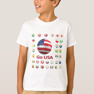 米国のワールドカップ2010年の南アフリカ共和国 Tシャツ