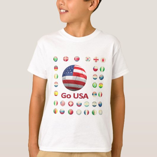 米国のワールドカップ2010年の南アフリカ共和国 Tシャツ (正面)