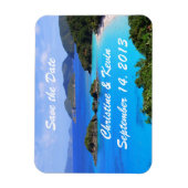 米国のヴァージン諸島は日付磁石を保存 マグネット (縦)