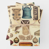 米国のヴィンテージとノスタルジックな国のシンボル、遺跡 ラッピングペーパーシート (インサイチュ)