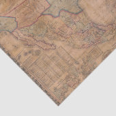 米国のヴィンテージマップの分離 薄葉紙 (詳細)