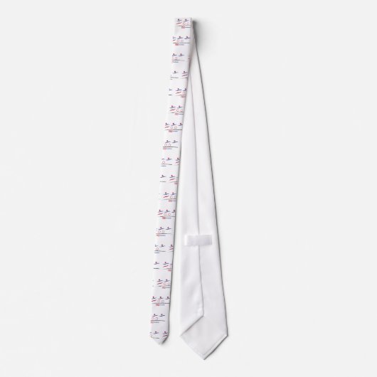 米国の三選手 ネクタイ (裏面)