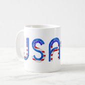 米国の上のバレーボール コーヒーマグカップ (正面左)