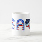 米国の上のバレーボール コーヒーマグカップ (中央)