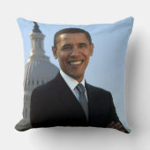 米国の上院議員、第44回アメリカの大統領、バラク・オバマ クッション (正面)