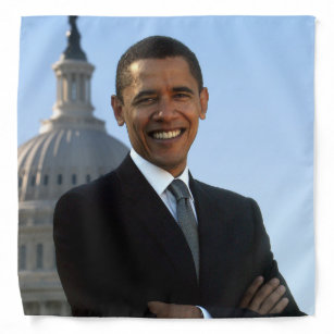 米国の上院議員、第44回アメリカの大統領、バラク・オバマ バンダナ