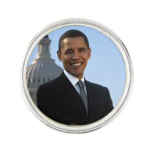 米国の上院議員、第44回アメリカの大統領、バラク・オバマ ラペルピン