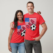 米国の世界のサッカーファンのTシャツ Tシャツ (ユニセックス)