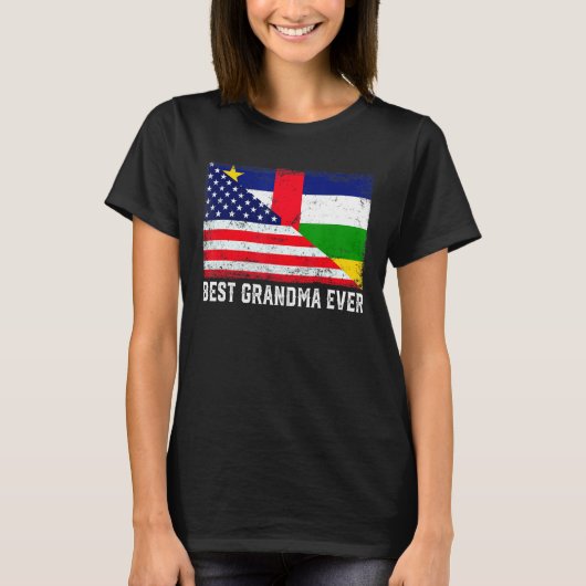 米国の中央アフリカ共和国国旗のグ最高のンダム Tシャツ (正面)