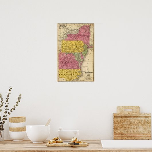 米国の中州 ポスター (キッチン)