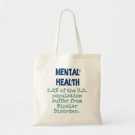 米国の人口の2.6% - Mental Health Q トートバッグ (正面)