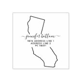 米国の住所ビジネス署名カリフォルニア ラバースタンプ (インプリント)