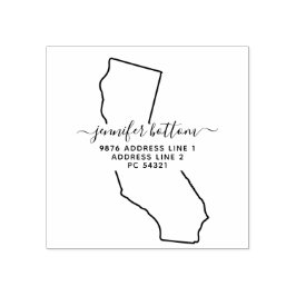 米国の住所ビジネス署名カリフォルニア ラバースタンプ