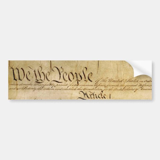 米国の体質性の自由-あなたの権利を知って下さい! バンパーステッカー (正面)