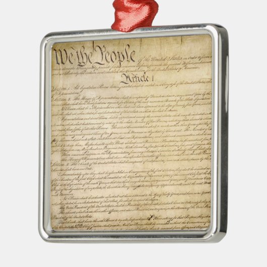 米国の体質性の自由-あなたの権利を知って下さい! メタルオーナメント (左)
