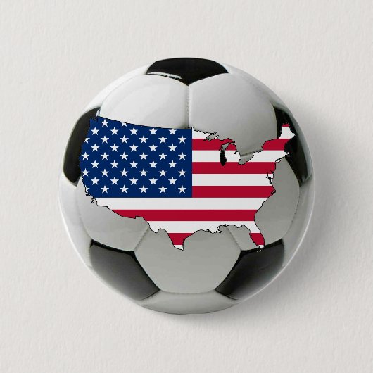 米国の全国代表チーム 缶バッジ (正面)