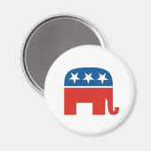 米国の共和党パーティー象 マグネット (正面/裏面)