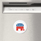 米国の共和党パーティー象 マグネット (インサイチュ (食洗機))