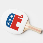 米国の共和党パーティー象 卓球ラケット (横)