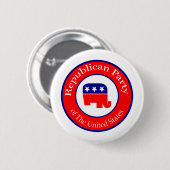 米国の共和党パーティー 缶バッジ (正面&裏面)