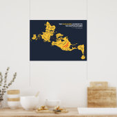 米国の共和党員による平らな地球 ポスター (キッチン)