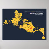 米国の共和党員による平らな地球 ポスター (正面)