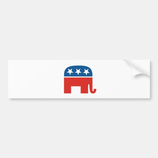 米国の共和党象 バンパーステッカー (正面)