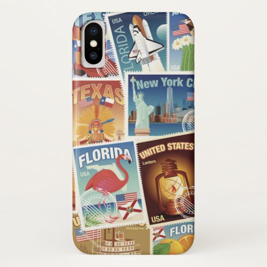 米国の切手 Case-Mate iPhoneケース (裏面)